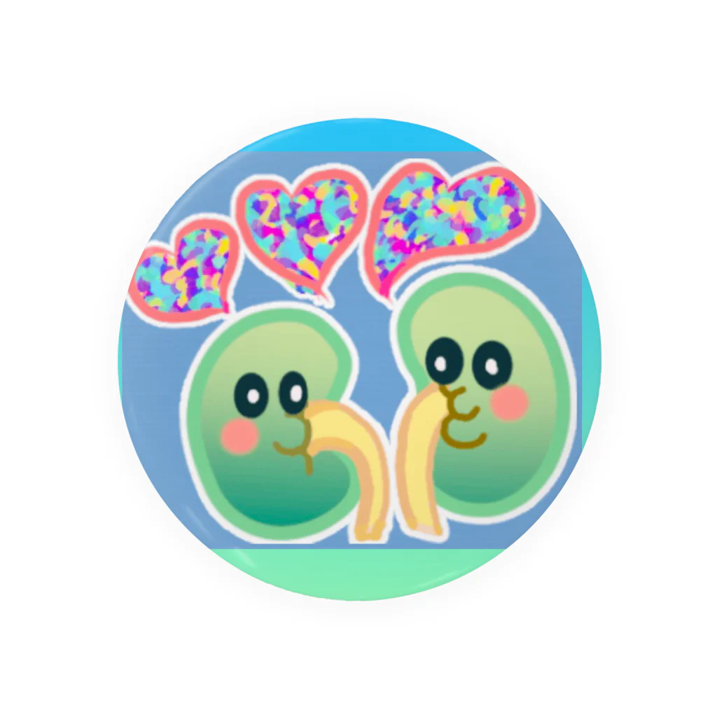 MedicalKUNのキュートな腎臓くん★ Tin Badge
