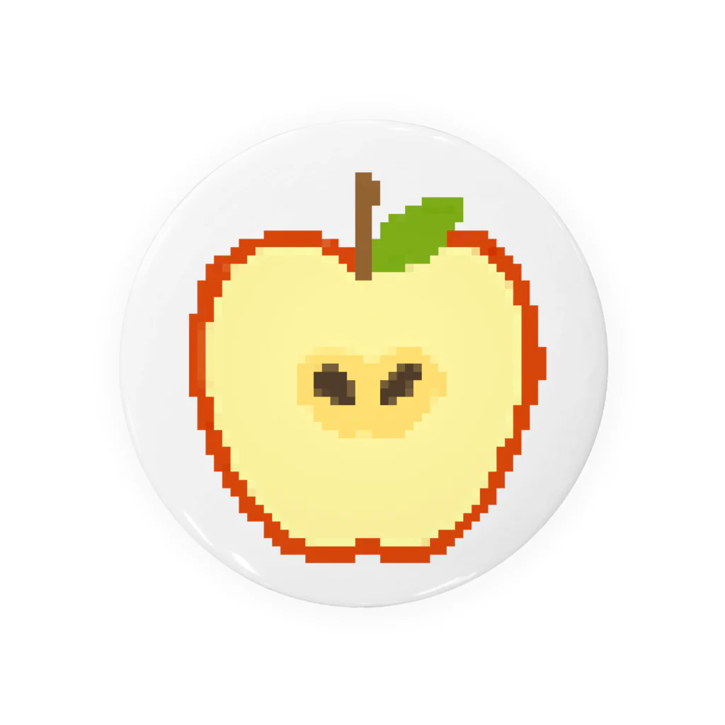 ドットのたべもの屋さんのドット絵りんご Tin Badge