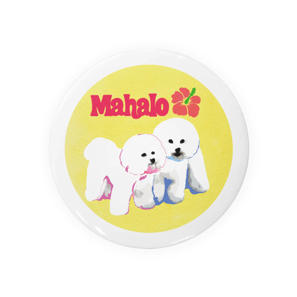 parkmansionのmahalo's bichon y-01 缶バッジ