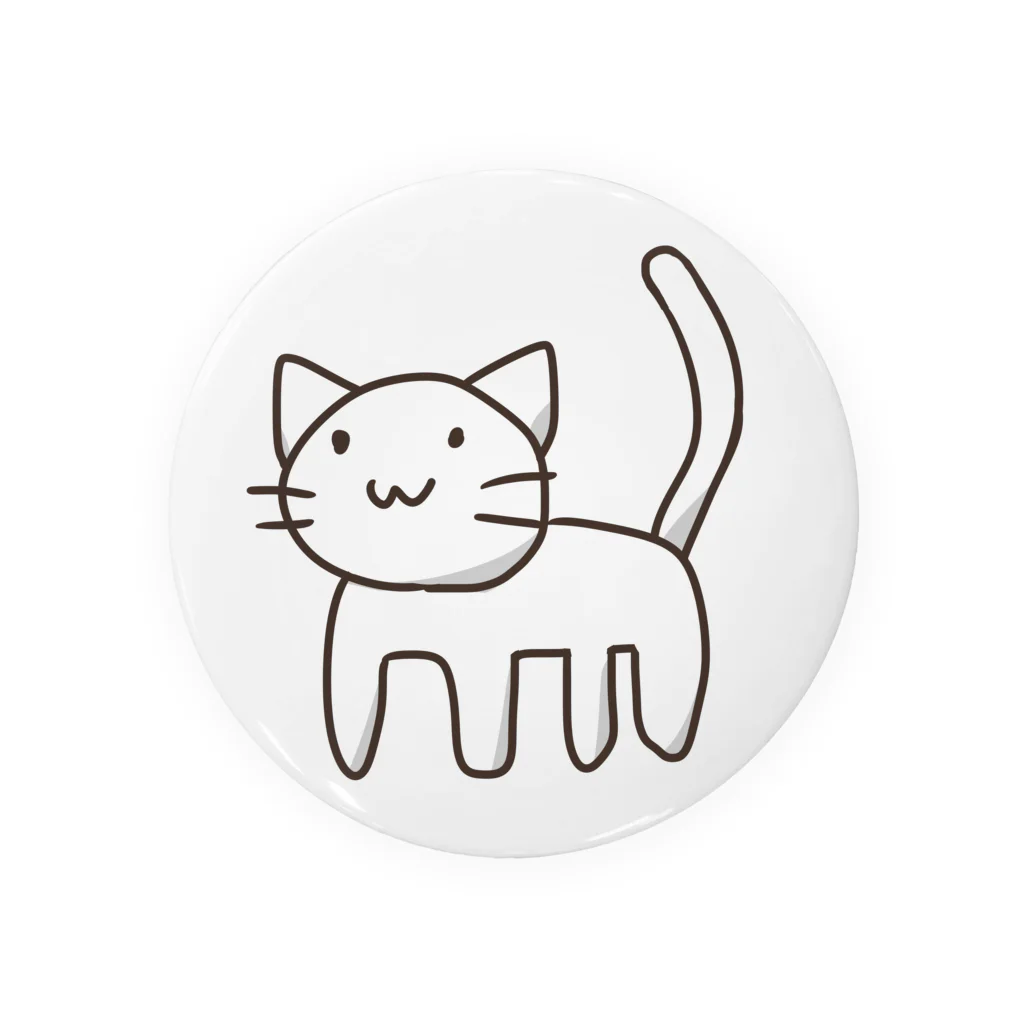 みけねこ屋のしろねこ Tin Badge