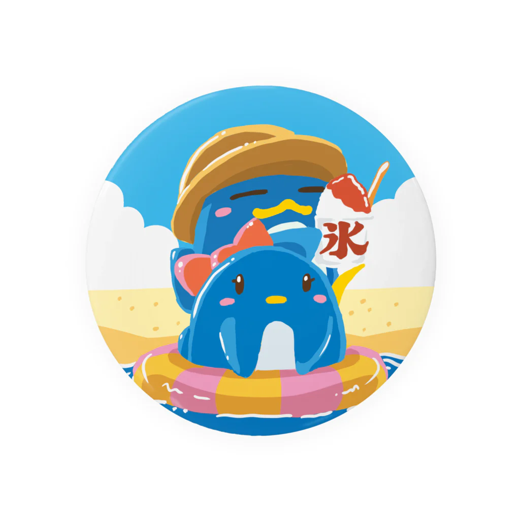 もけもけこけこクリエイト枠の夏祭りパフェバッジ３ Tin Badge