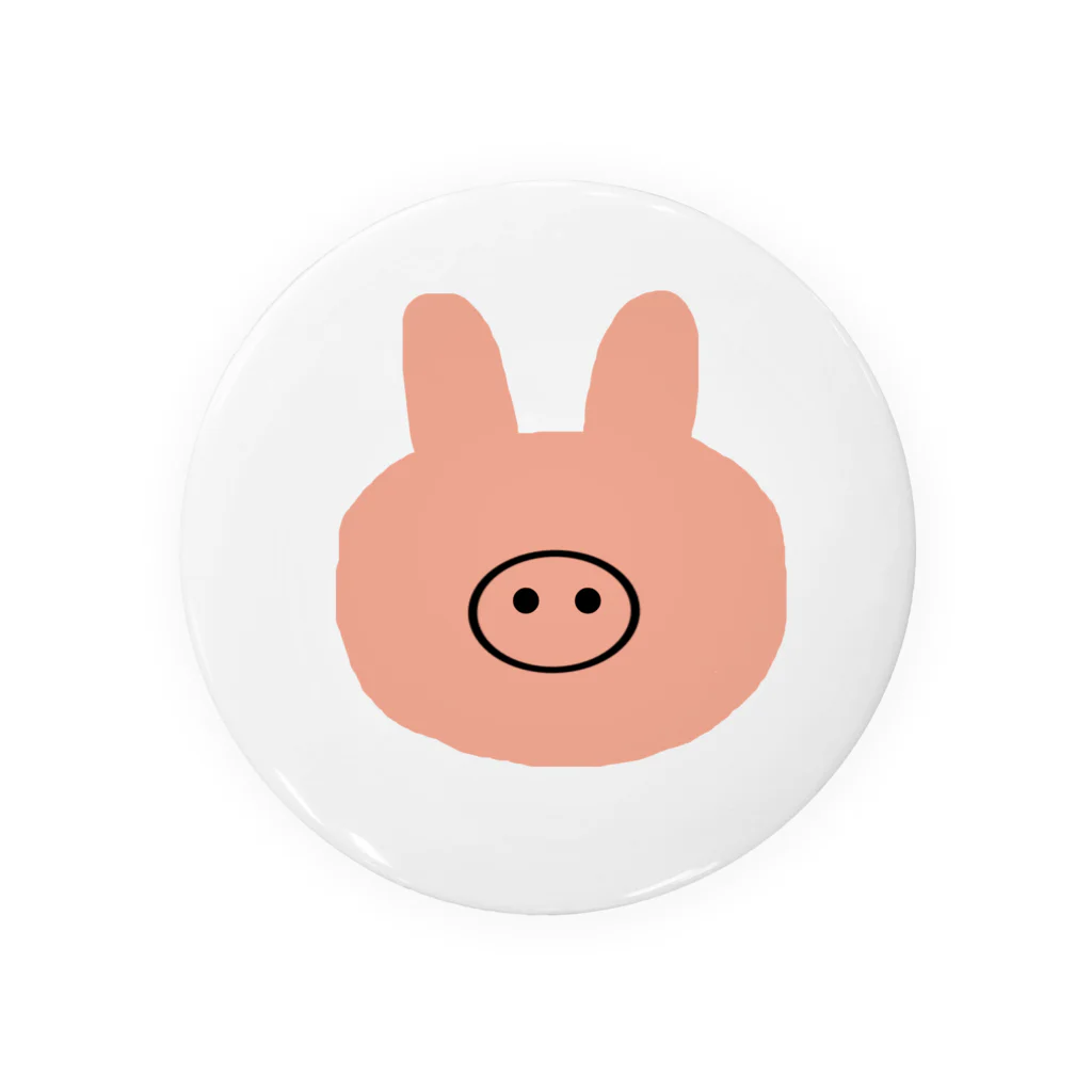 as_k_pigpigのブタウサギーナ Tin Badge