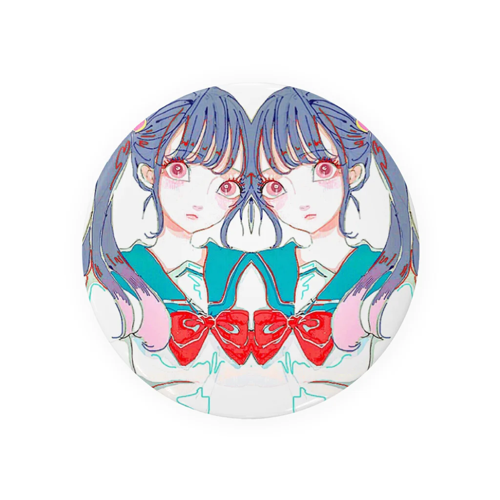 tmgの双子グリッチジョシ2 Tin Badge