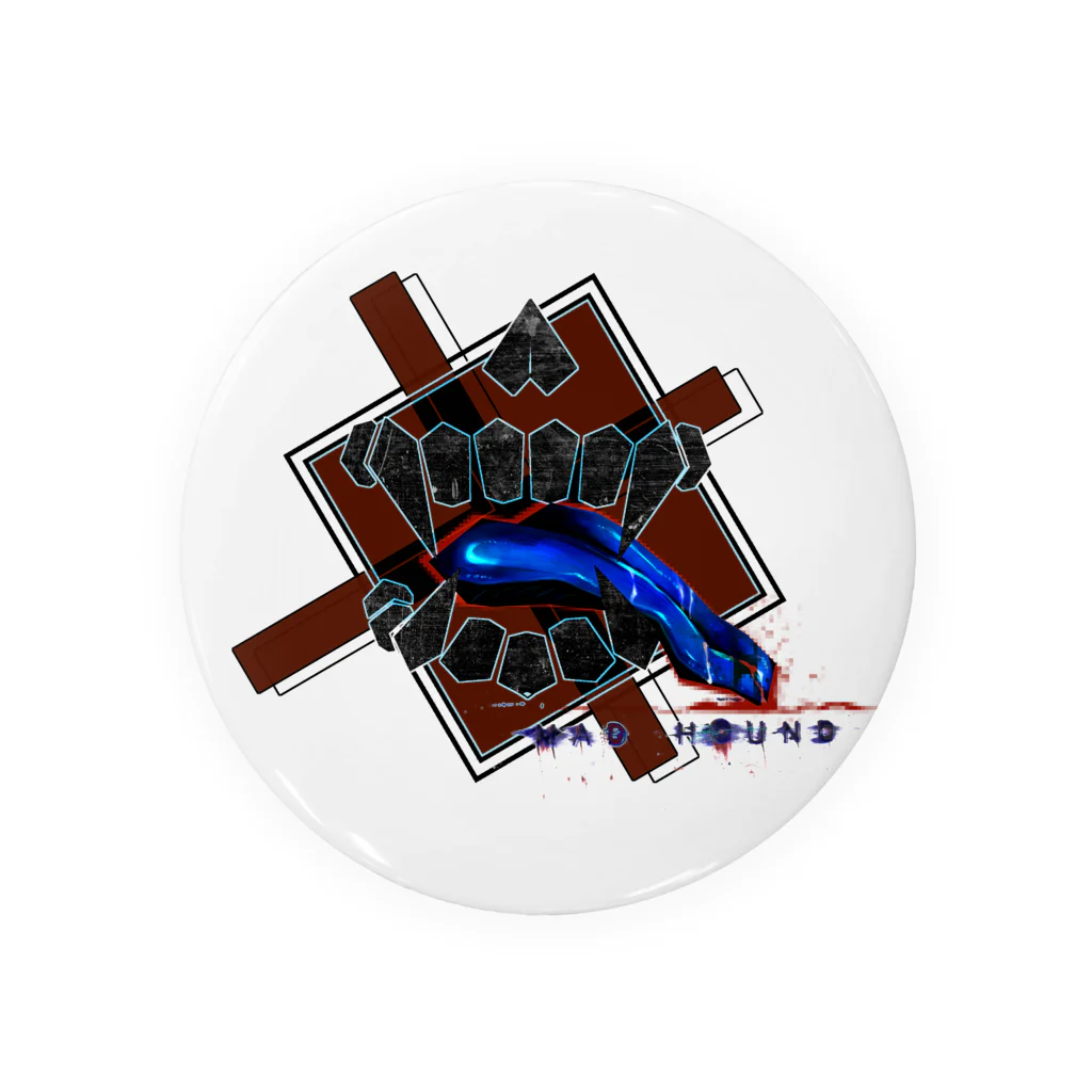 《成れの果て》-suzuri支店-のMAD HΘUND〈ロゴ〉 Tin Badge