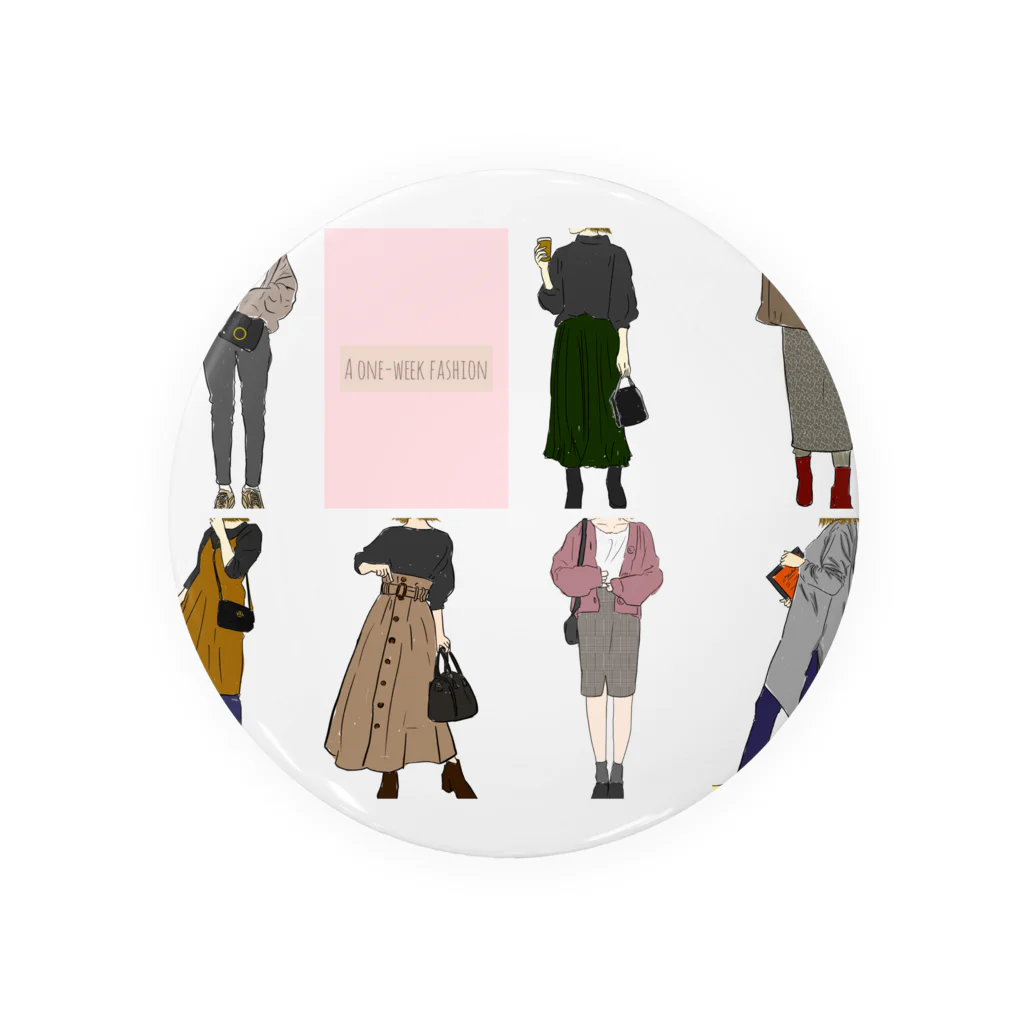 Megumi7のA one week fashion  Tin Badge