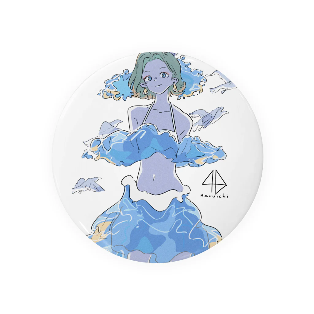 ハルイチの夜明けの浅瀬ドレス Tin Badge