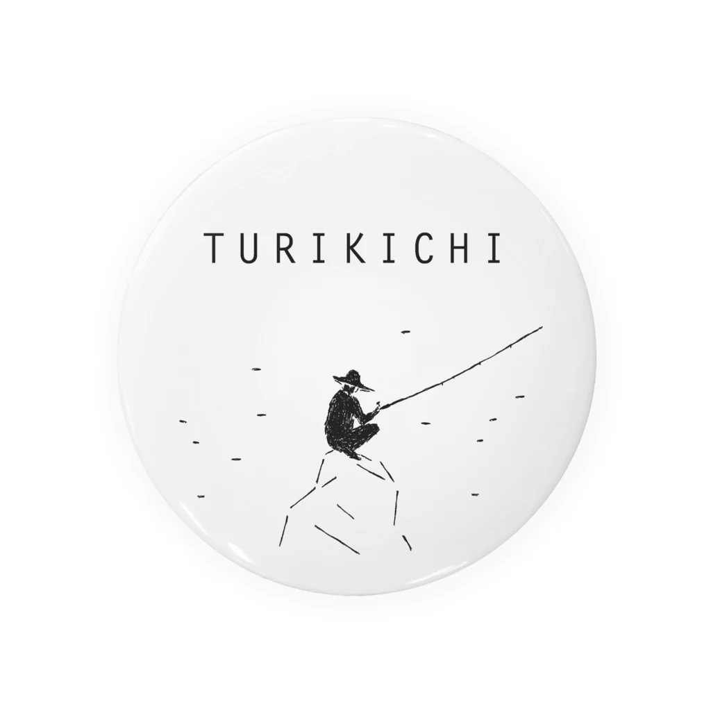 NIKORASU GOの釣り人専用デザイングッズ「ツリキチ」（Tシャツ・パーカー・グッズ・ETC） 缶バッジ