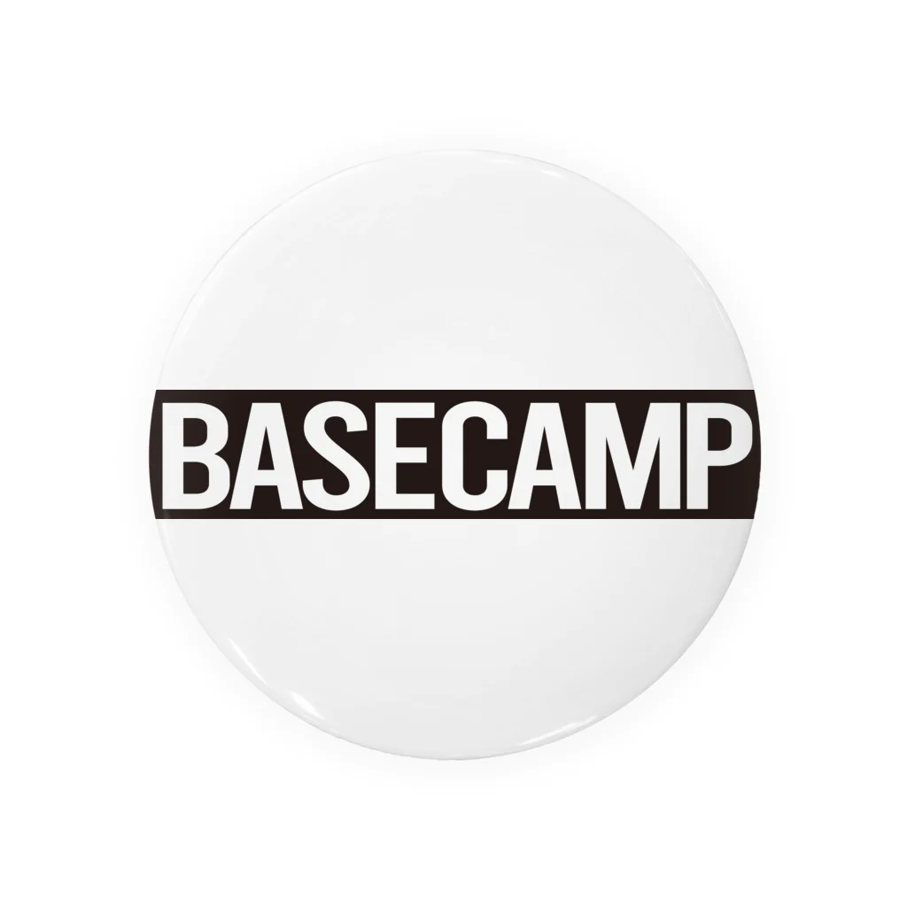 BASE-CAMPのBASE CAMP BLACK 缶バッジ