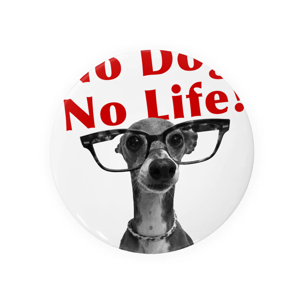 イロハのNo dog,No life! 赤 缶バッジ