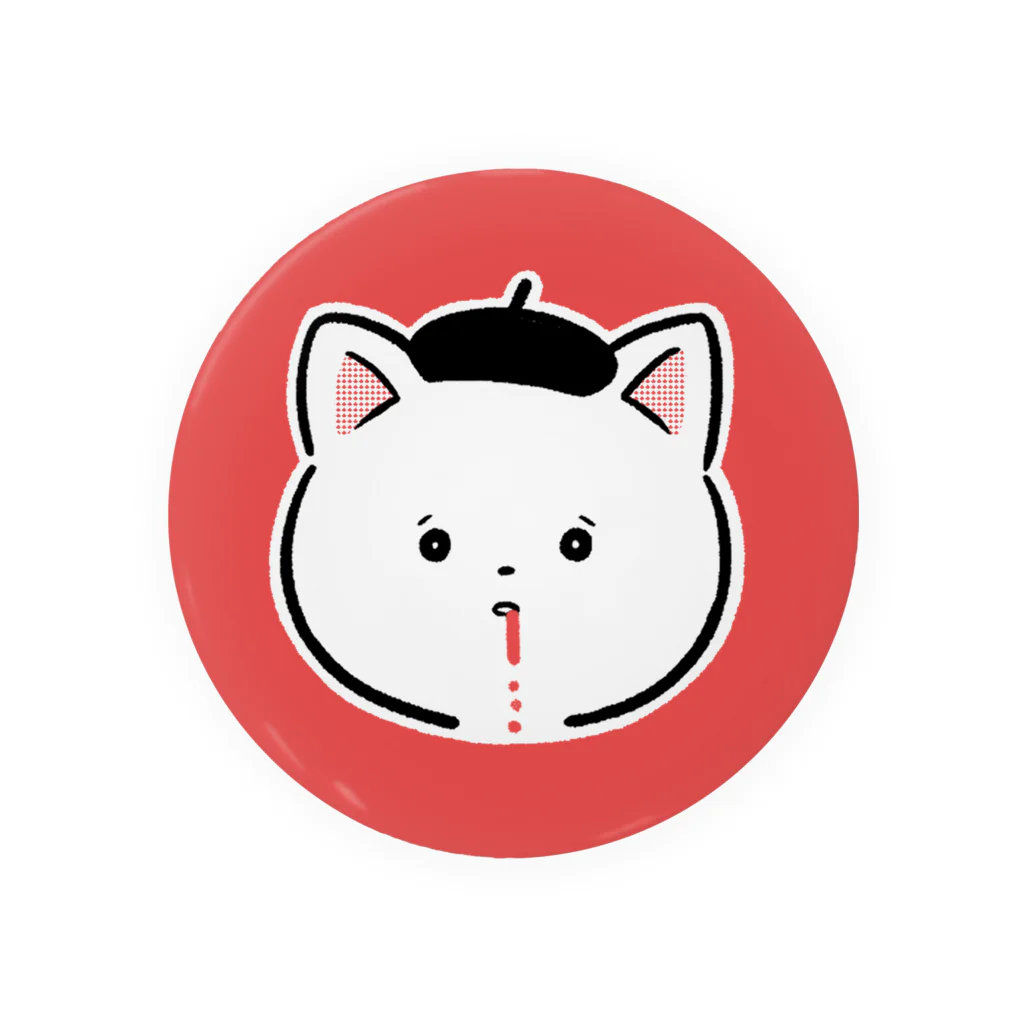 るるんのよりみちの吐血ねこ Tin Badge