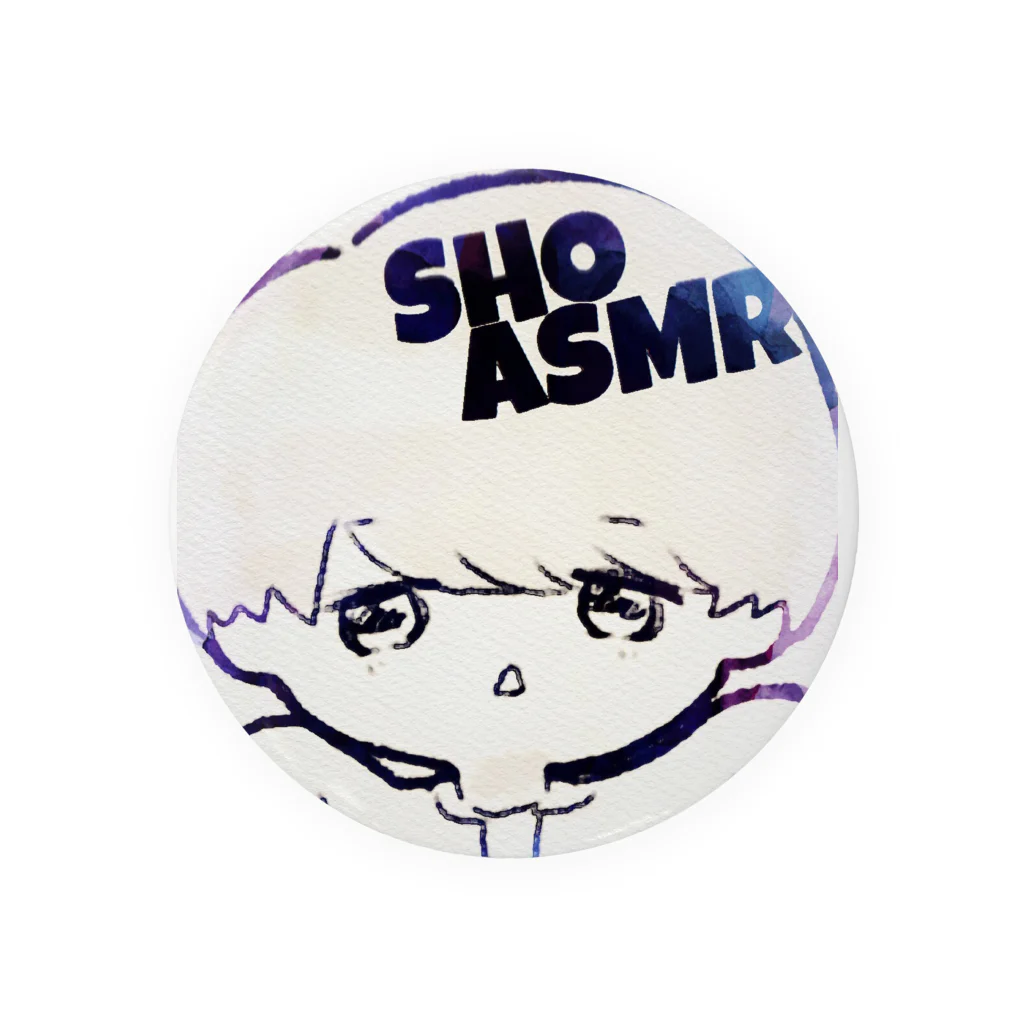 SHOASMRの缶バッジ 青 Tin Badge