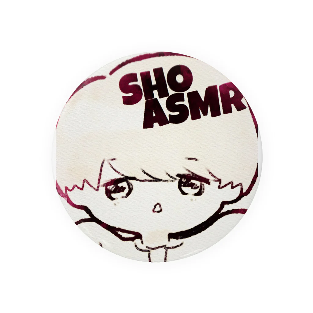 SHOASMRの缶バッジ  赤 Tin Badge