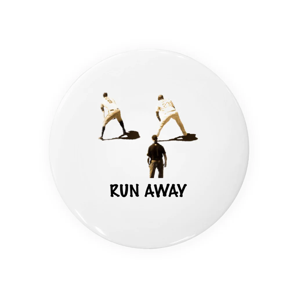 foster plannerのRUN AWAY 野球選手 Tin Badge