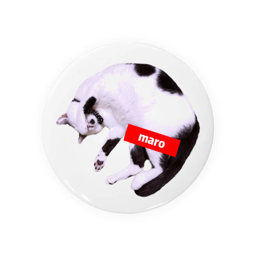 ニャンコさん🐈🐾のマロちゃんT（ロゴ） Tin Badge