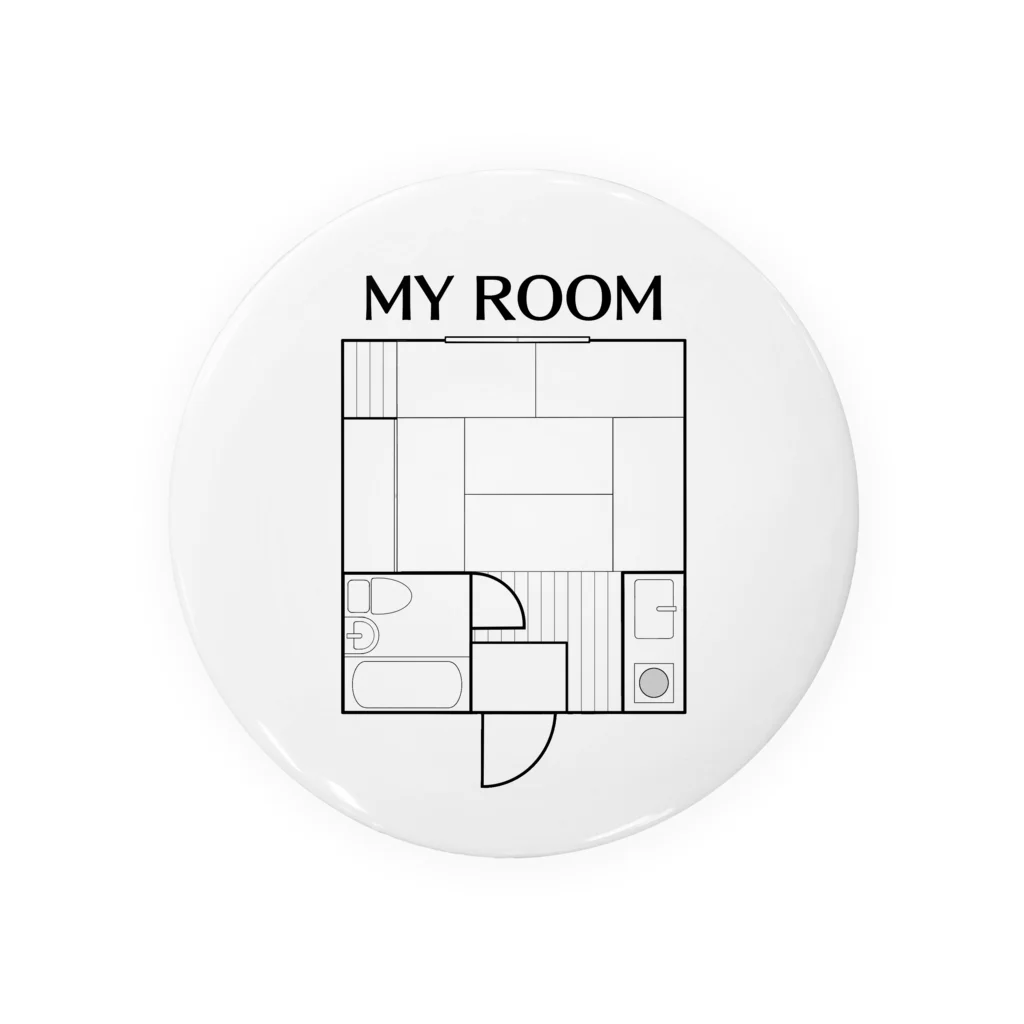 HoneyMelt のMY ROOM（和室） Tin Badge