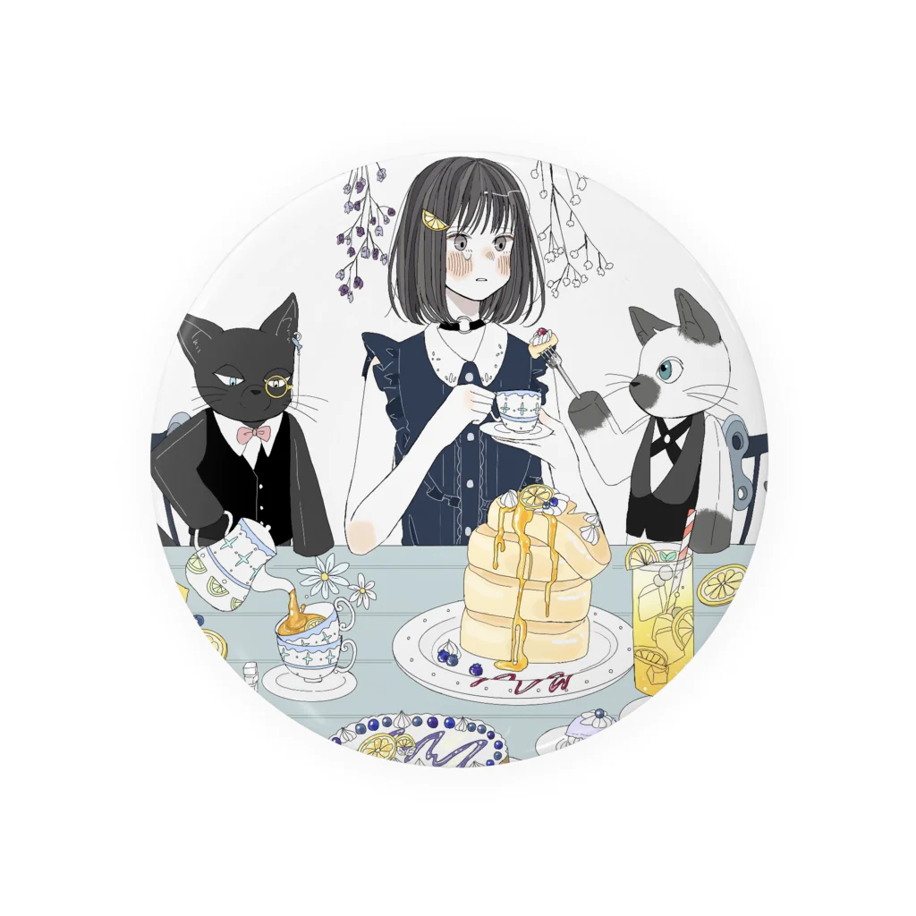 おいしいさめのﾈｺカフェ Tin Badge