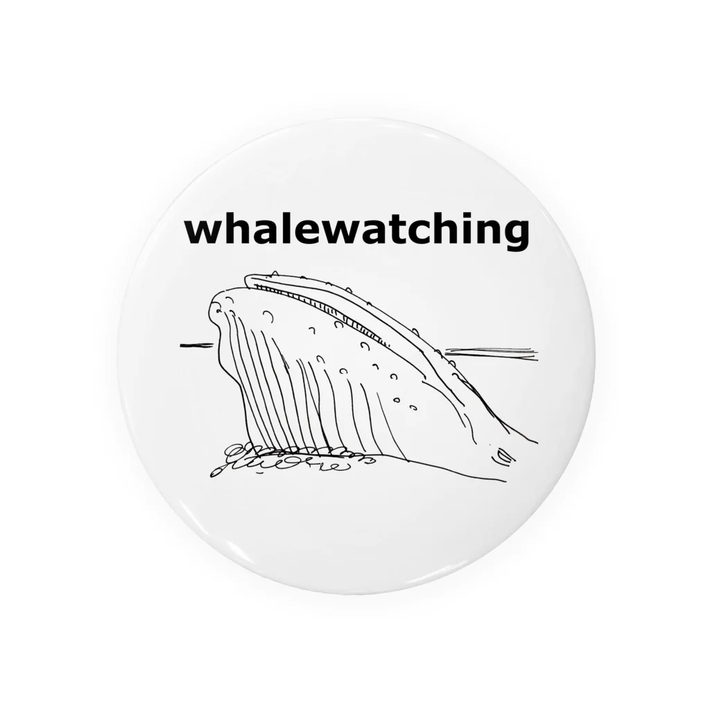 ぽぽこの箱のwhalewatching 缶バッジ