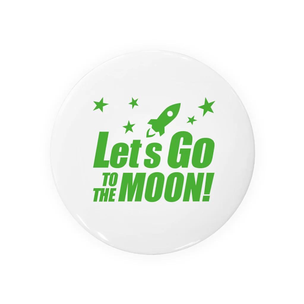 【仮想通貨】ADKグッズ専門店 のLet's go to the moon! 缶バッジ