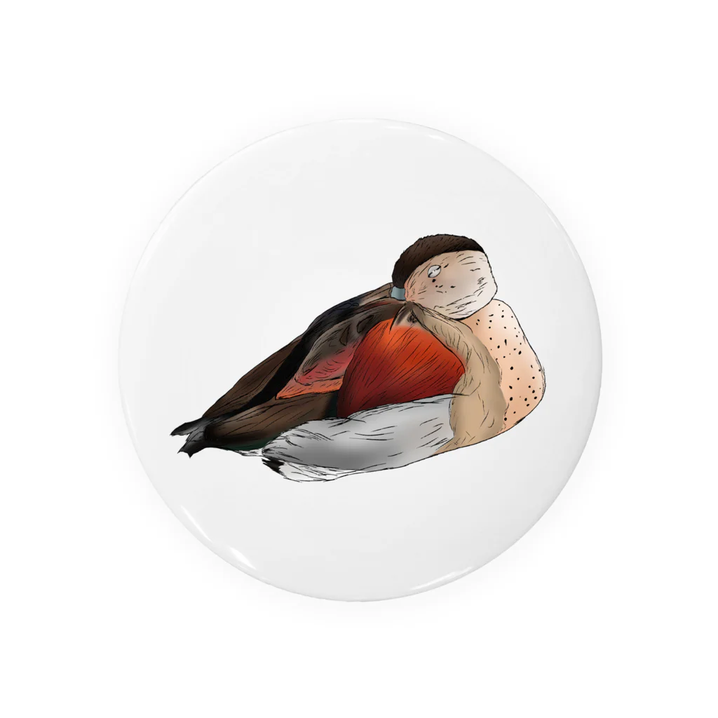 Lily bird（リリーバード）のクビワコガモ フルカラー Tin Badge