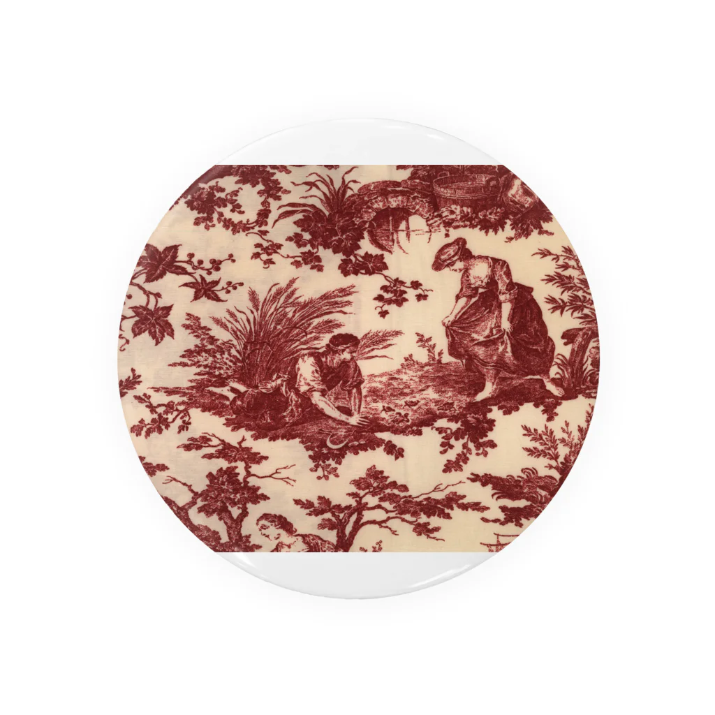 J. Jeffery Print Galleryのトワルドジュイ Toile de Jouy 缶バッジ