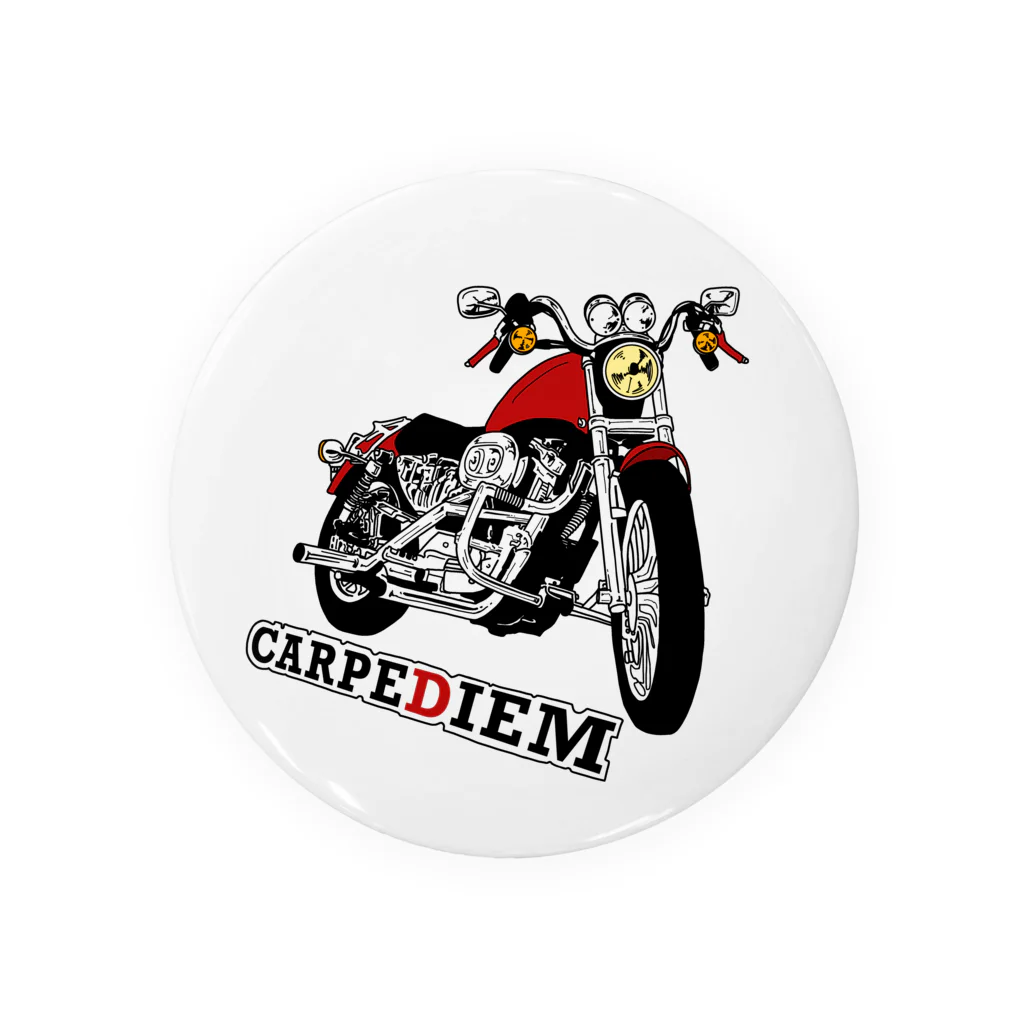 CARPE DIEMのバイク 缶バッジ