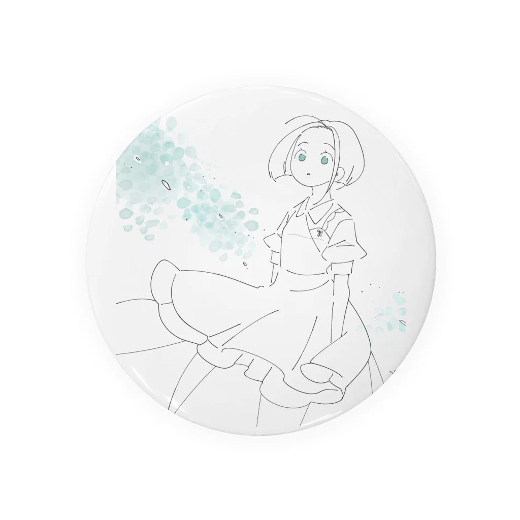 かもめºеºｲｻのうつろ\女の子 Tin Badge