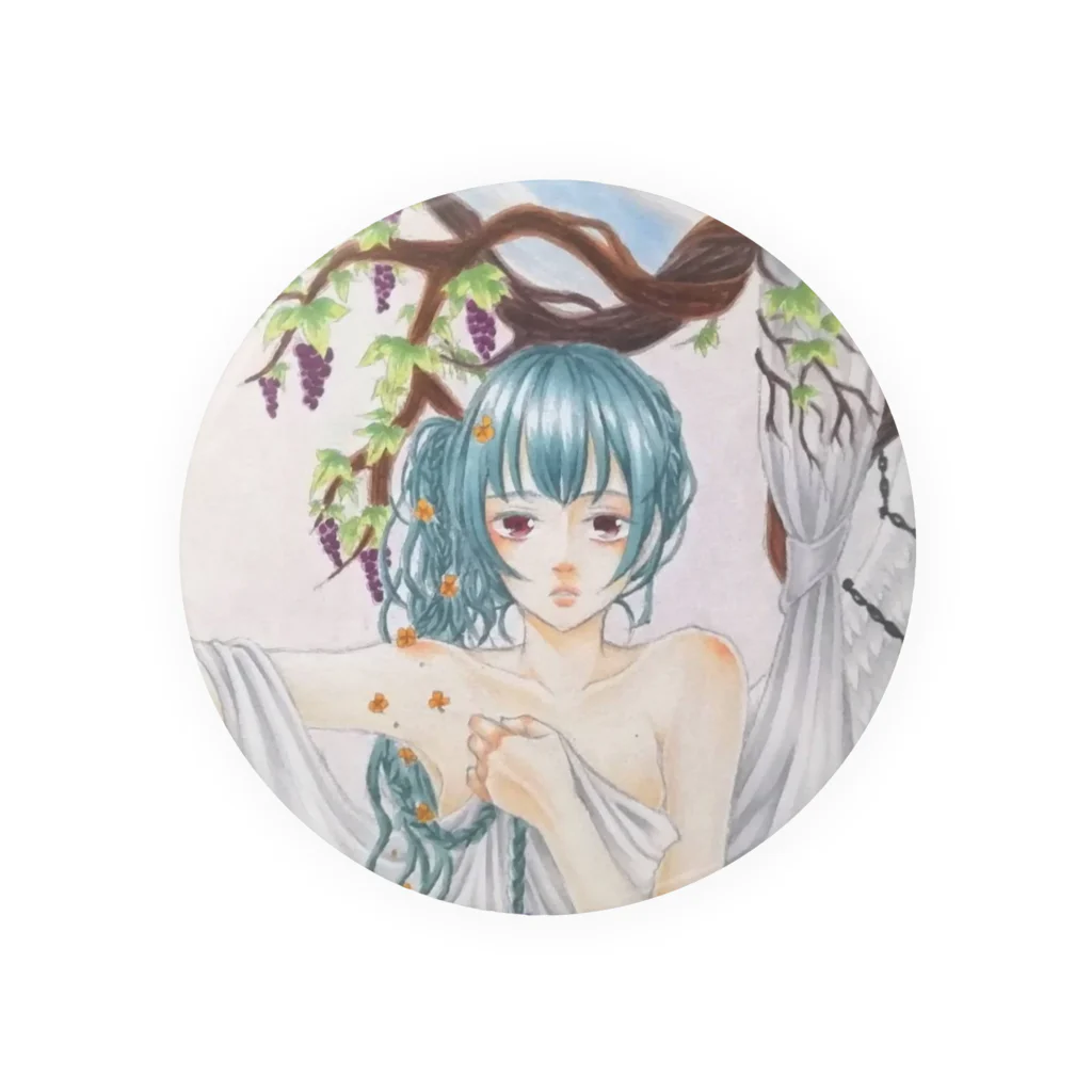 とりしゃラブの水彩調美少女 Tin Badge