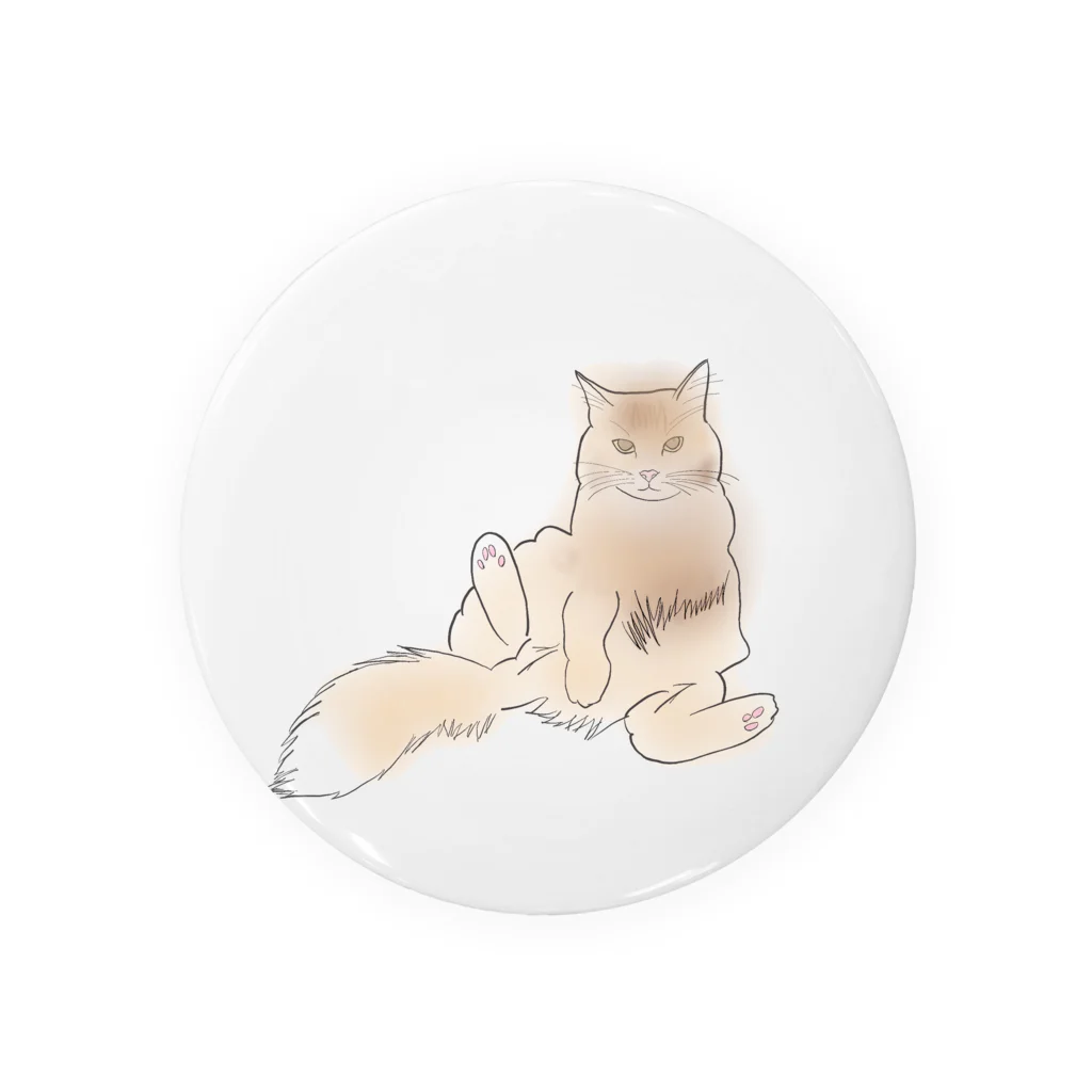 ぱんだ商会のねこのねこすけ Tin Badge