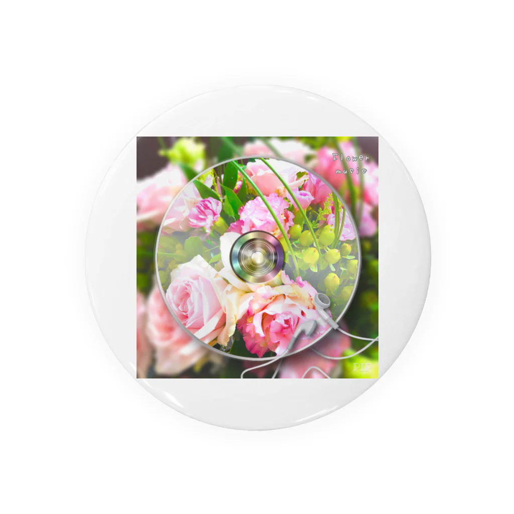 Spiritual_LeeのFlower music 🎶  Tin Badge