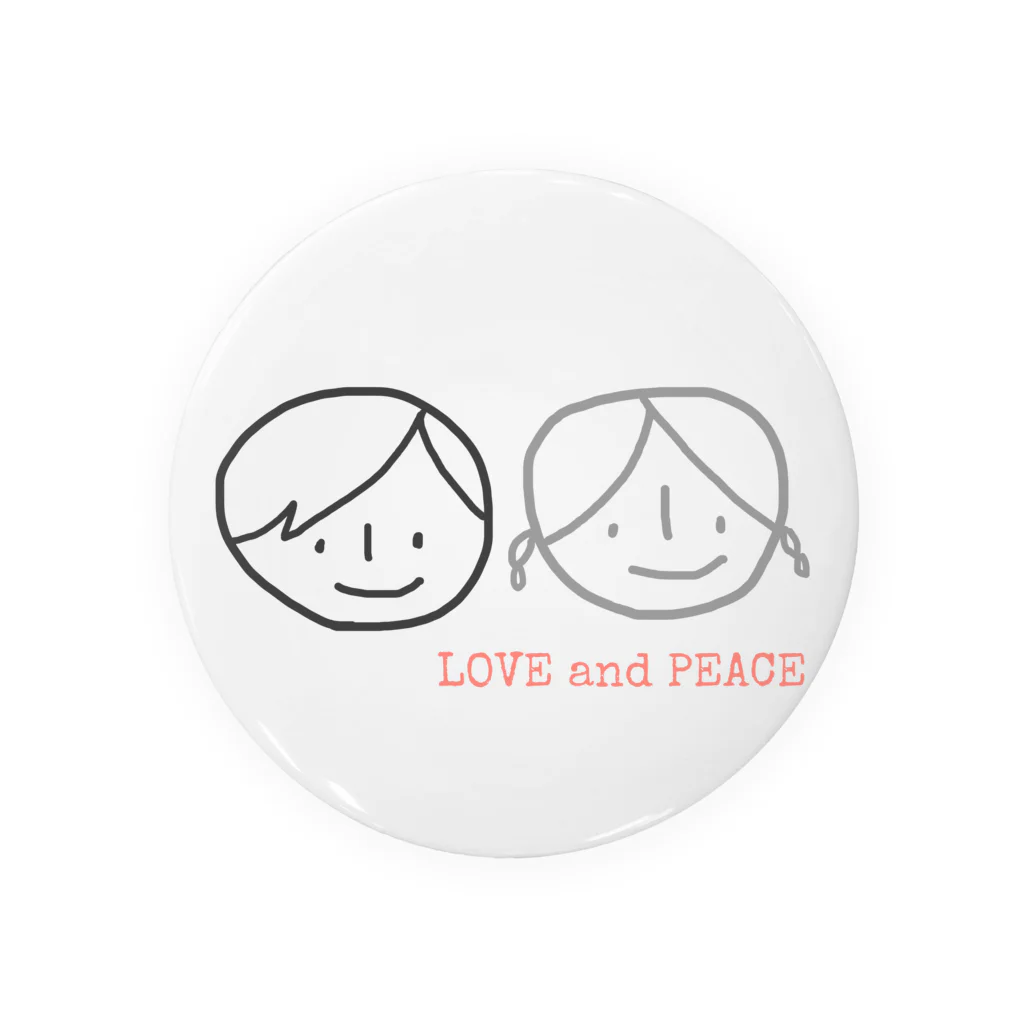 ちえのLOVE &PEACE Tin Badge