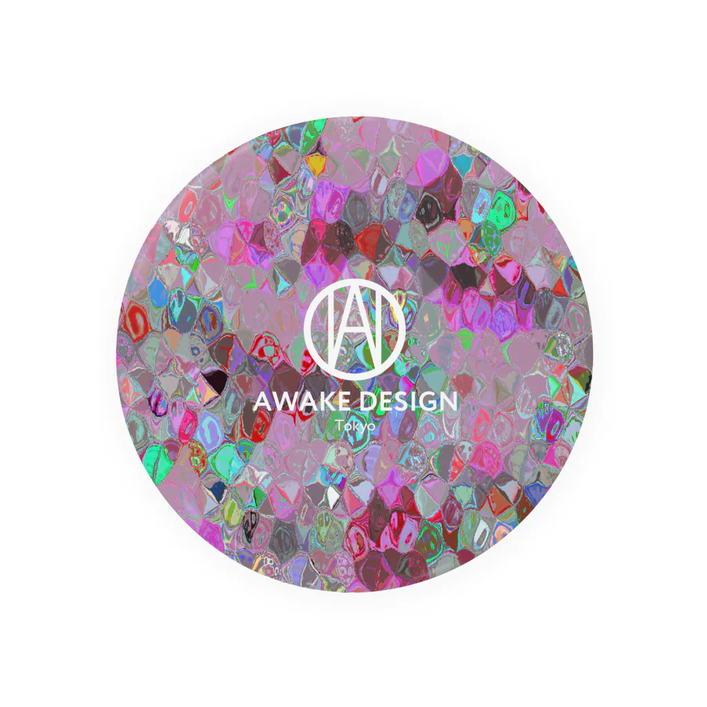 AWAKE_DESIGNのAWAKE モザイクドットカラフルピック Tin Badge