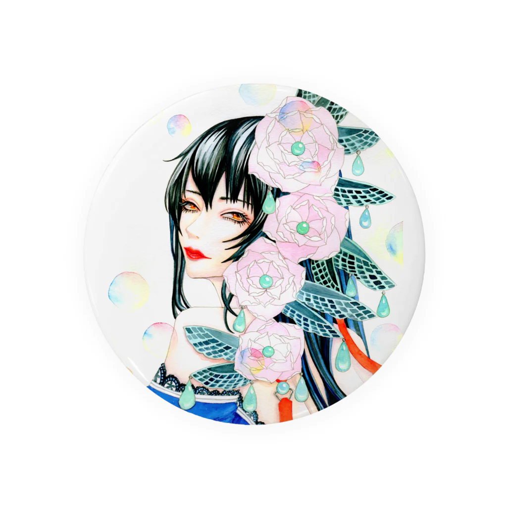 乙の黒の翅音 Tin Badge