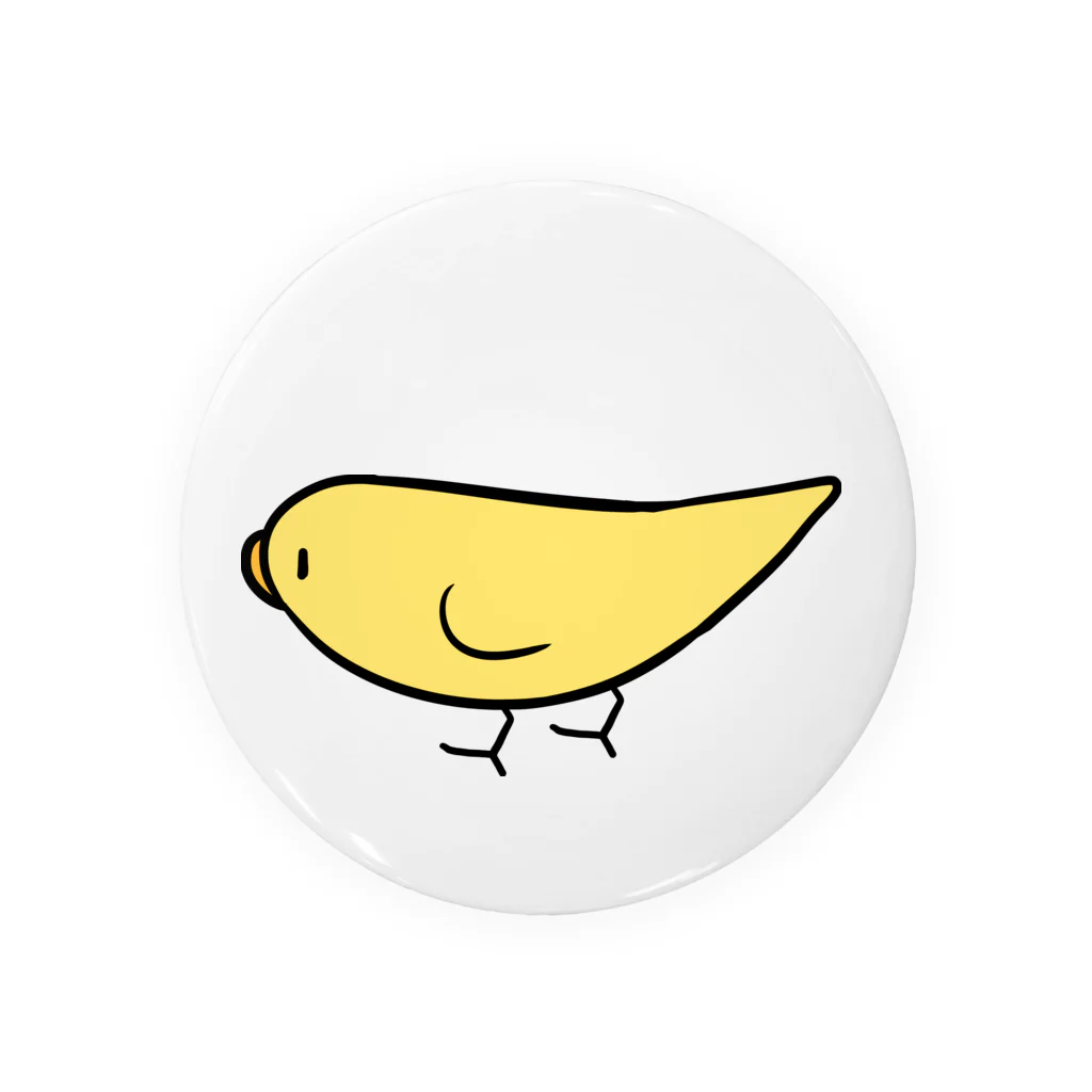 まめるりはことりのとことこセキセイインコルチノーちゃん【まめるりはことり】 Tin Badge