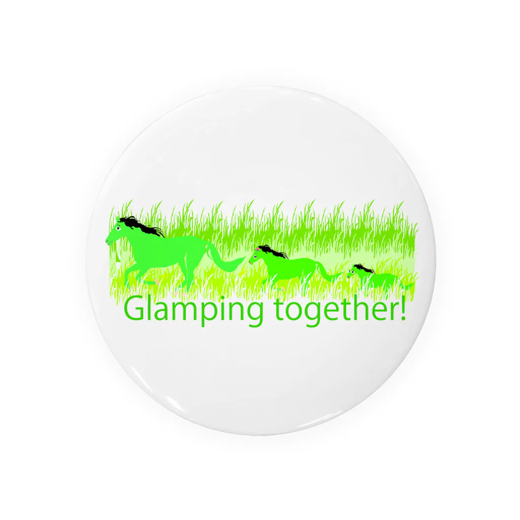 ユリコのGlamping together! Tin Badge