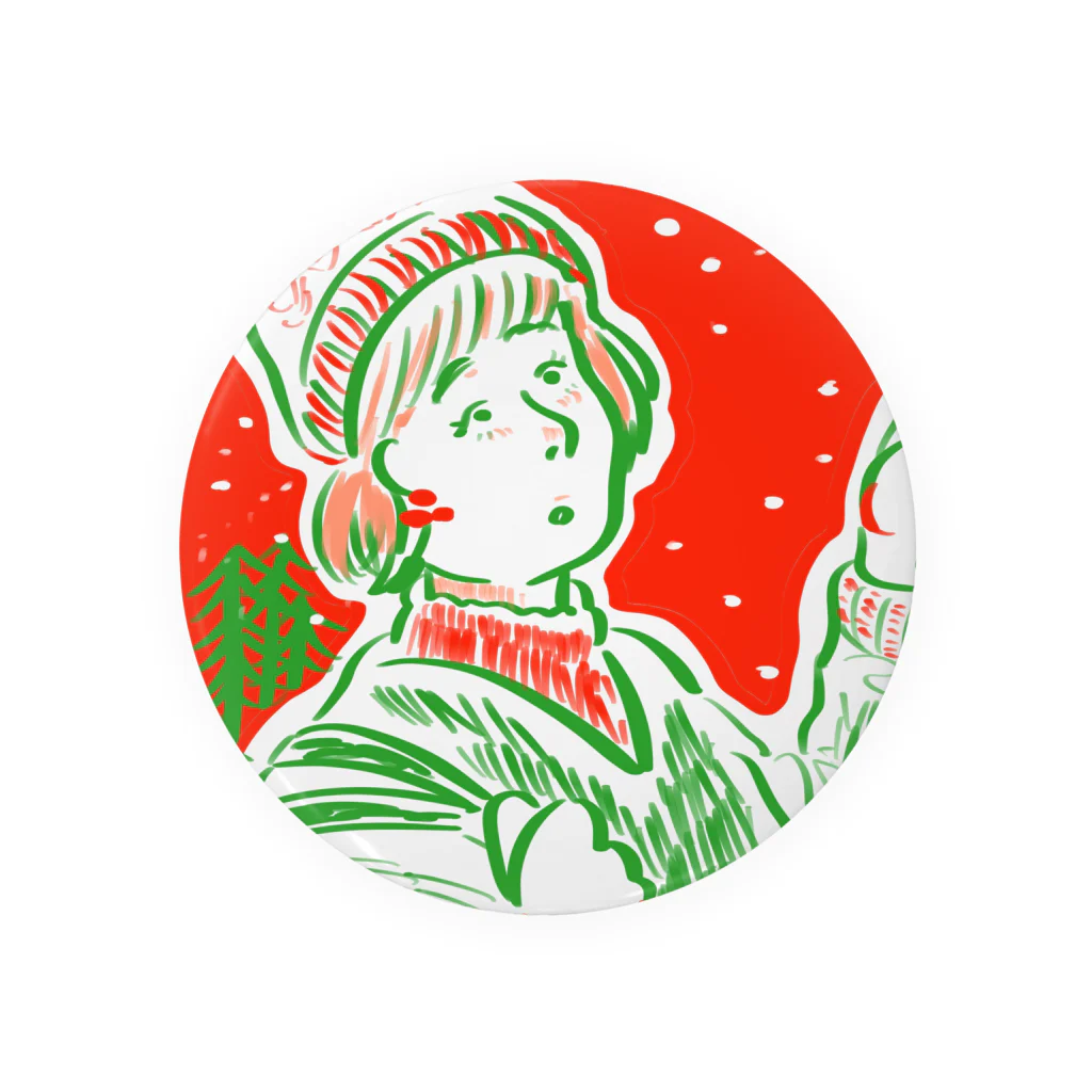 まーちゃんのクリスマスちゃん Tin Badge