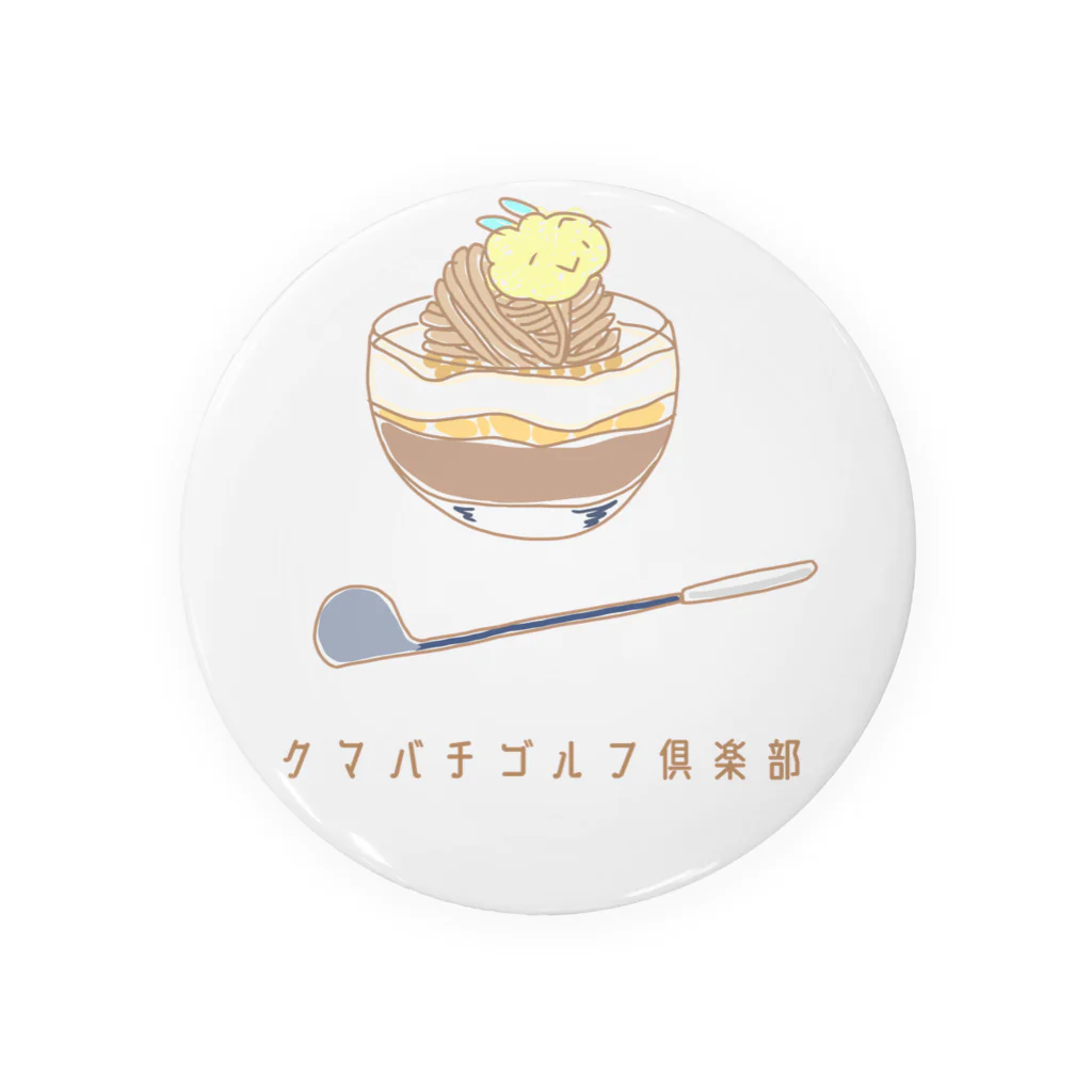 クマバチゴルフ倶楽部のクマバチとモンブラン Tin Badge