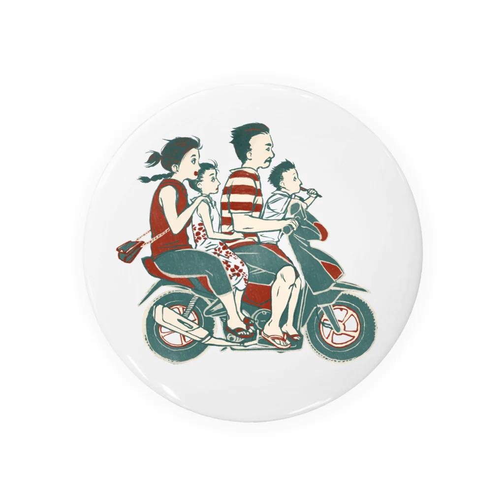 IZANAMI by Akane Yabushitaの【バリの人々】バイク家族乗り Tin Badge