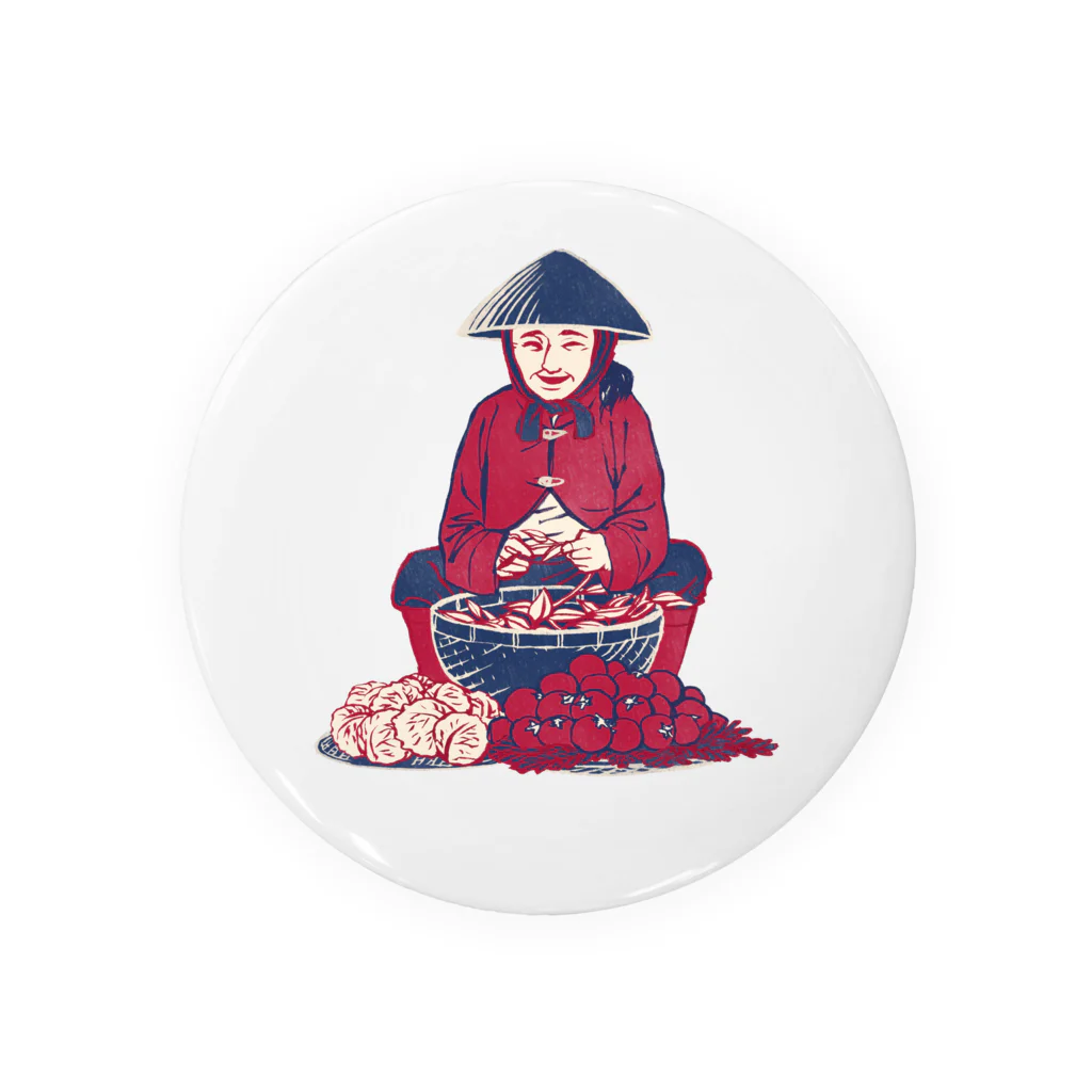 IZANAMI by Akane Yabushitaの【ベトナムの人々】マーケットの女性 缶バッジ