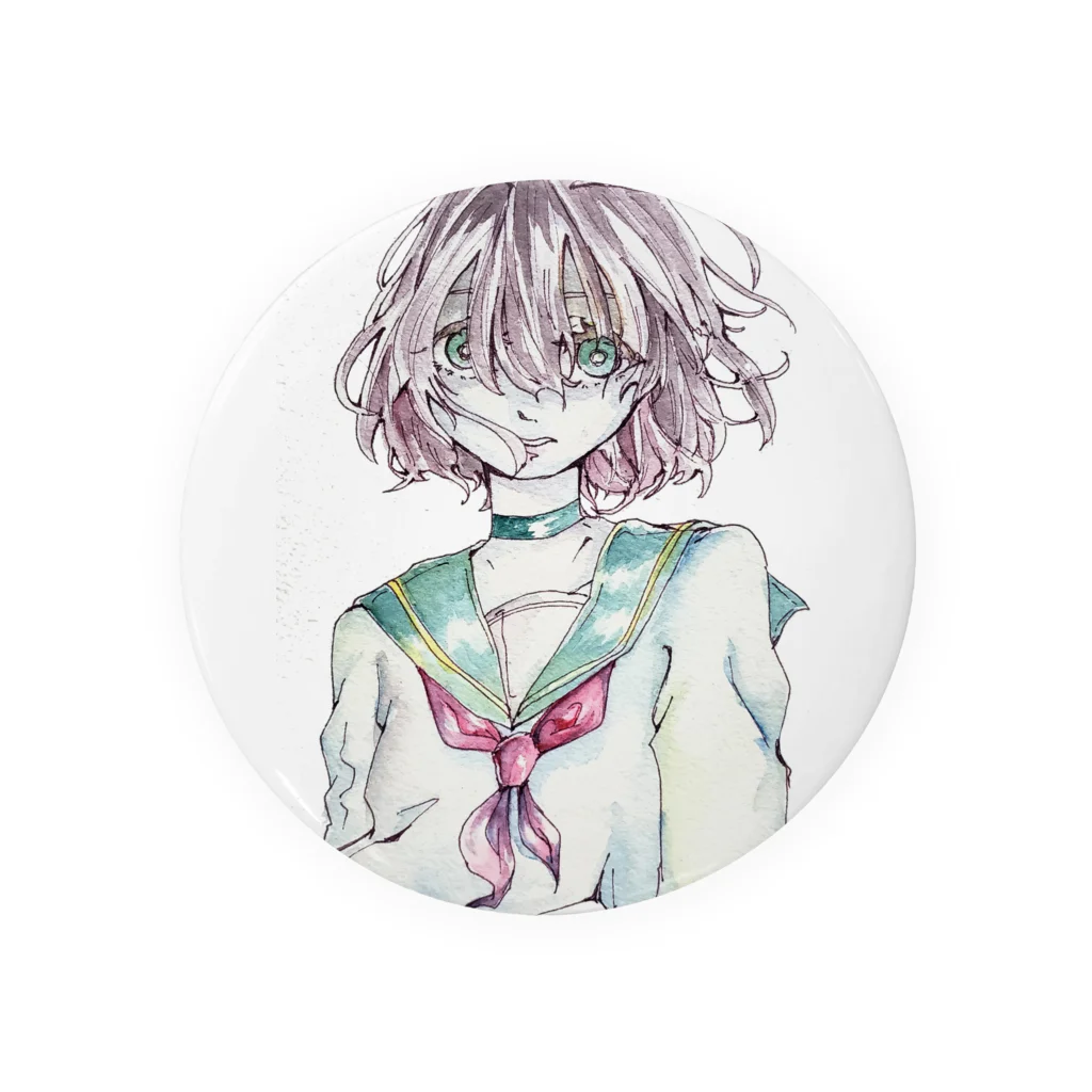 青鵐のセーラー服 Tin Badge