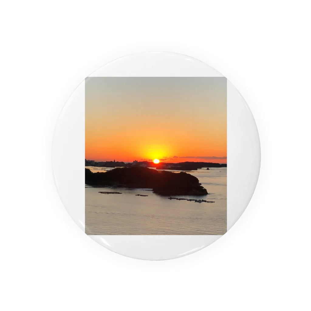 ル.ボヌールの海と夕陽 Tin Badge