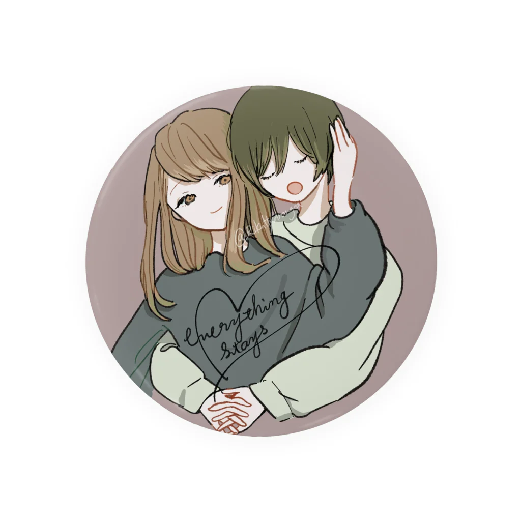 riku_hydrangeaのeverything stays Tin Badge