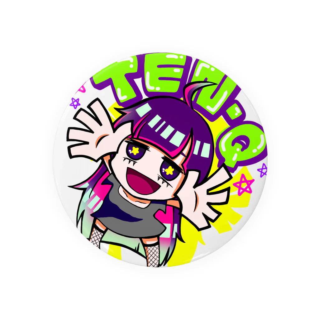 project murasakiのTEN-Qちゃん Tin Badge