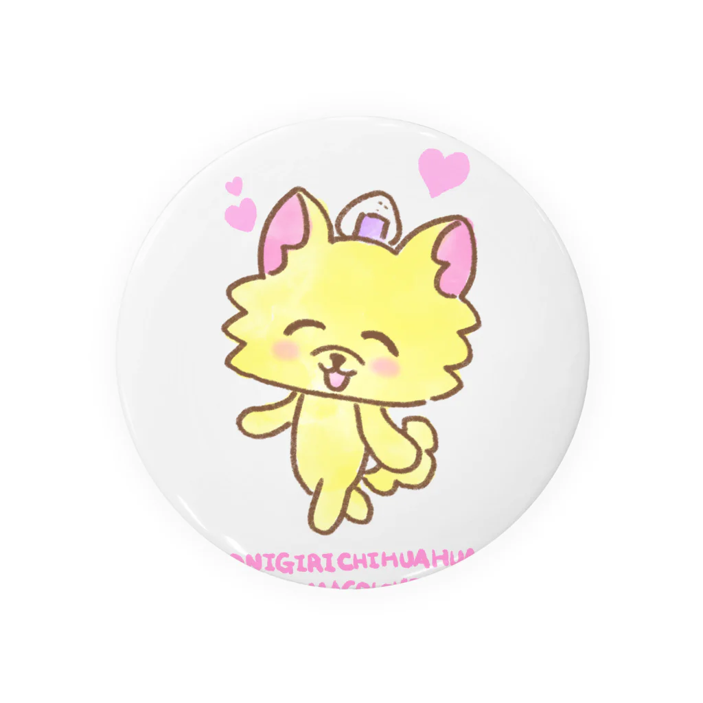 ナマコラブ💜👼🏻🦄🌈✨のおにぎりチワワ NAMACOLOVE おさんぽ ゆるチワワ Tin Badge