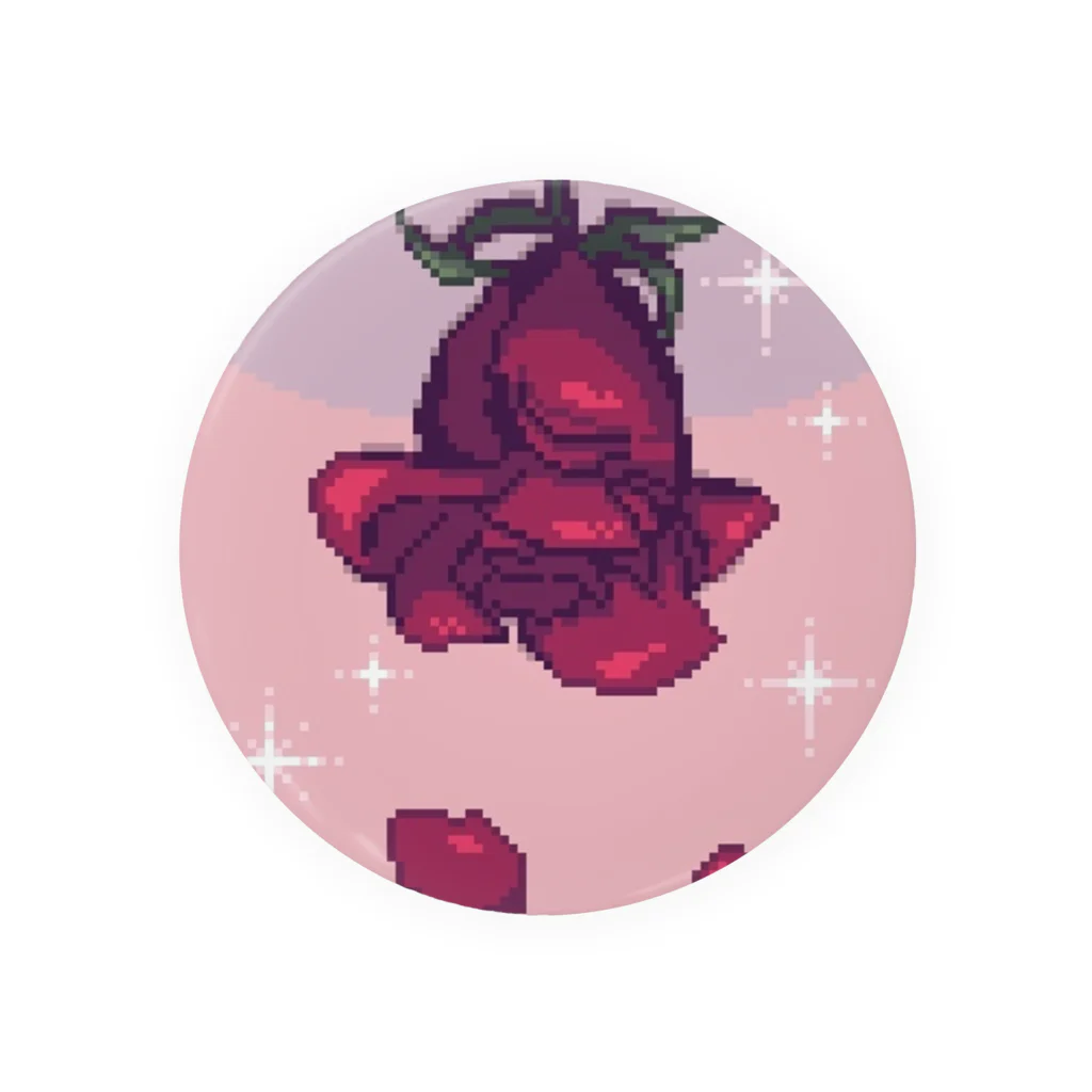 ゆずたろのドット絵薔薇 Tin Badge