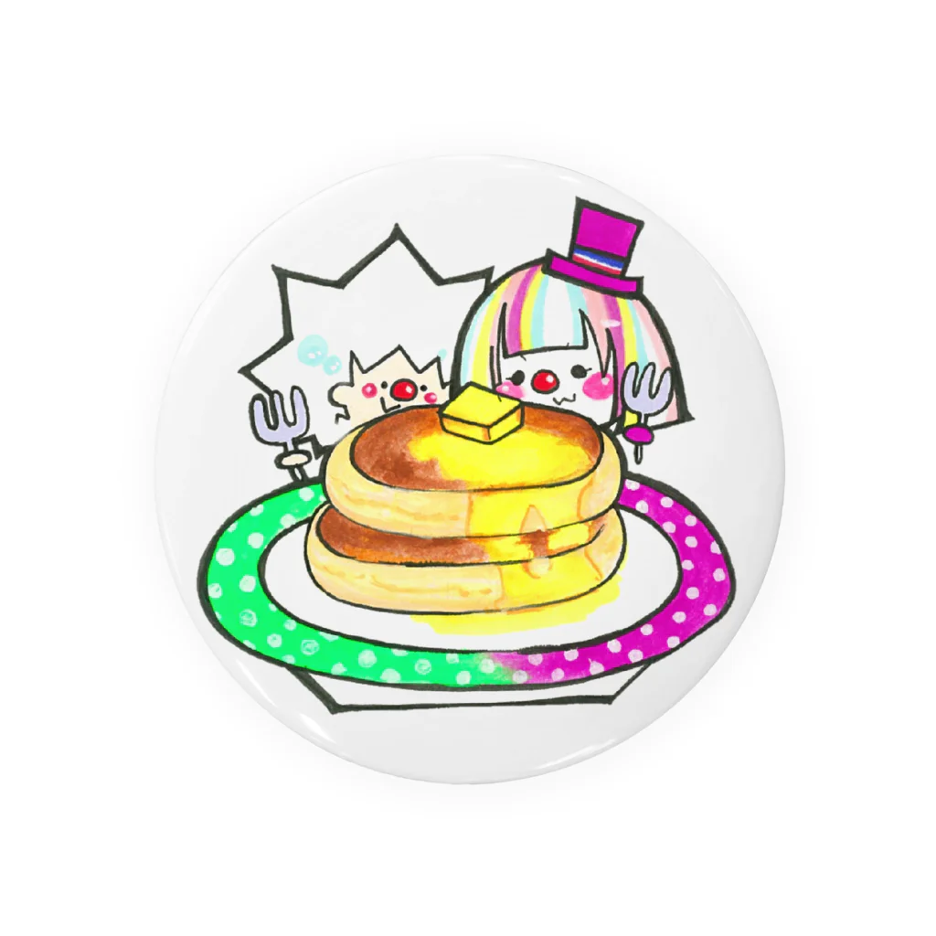 オーバートーンのBIGホットケーキ Tin Badge