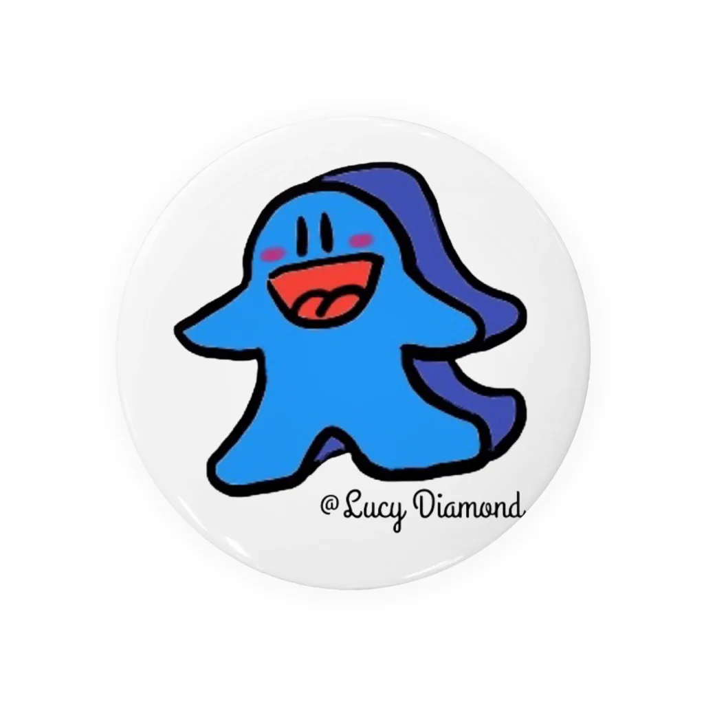 LucyDiamondのミープル・ブルー Tin Badge