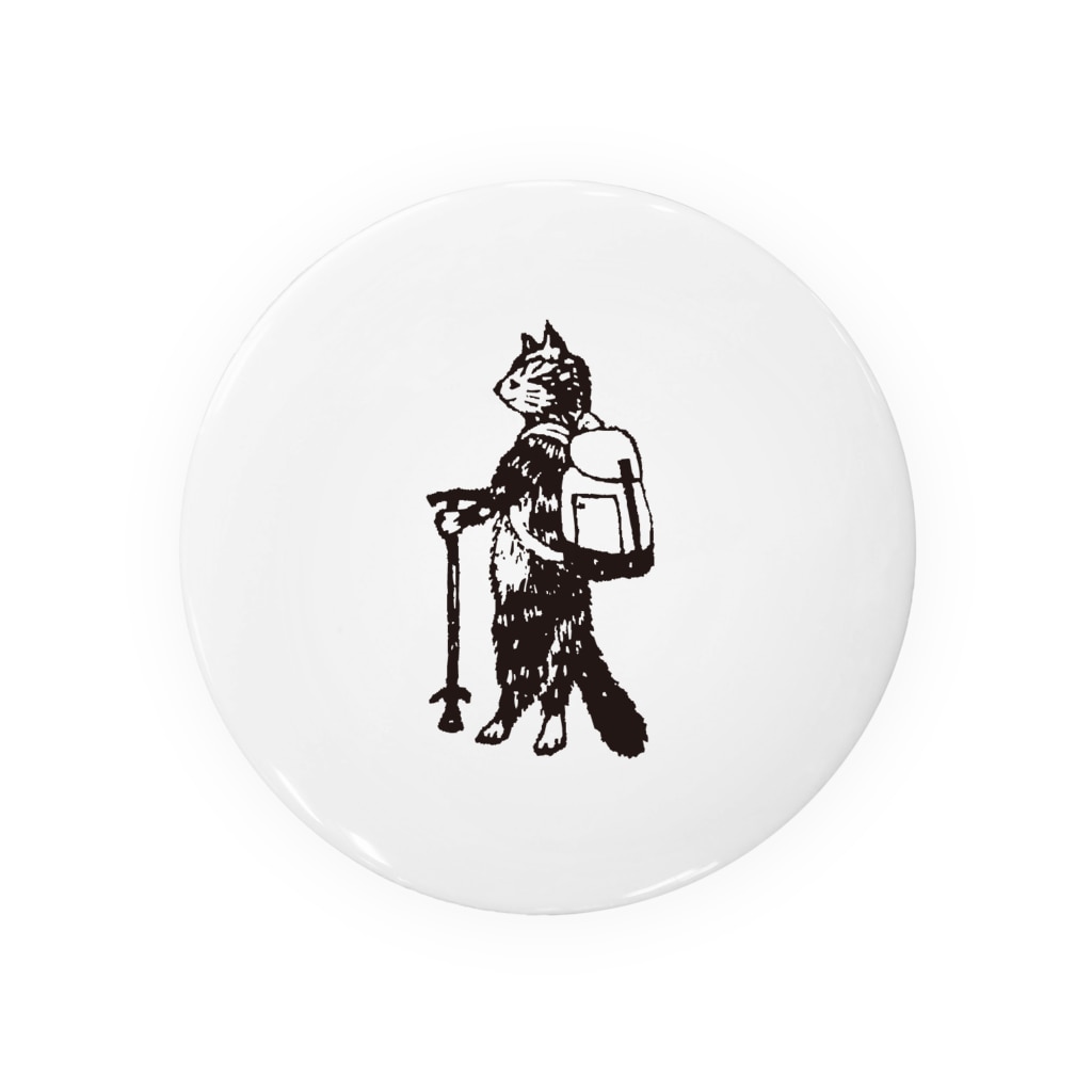 Tabby Coffeeの旅する猫グッズ Tin Badge