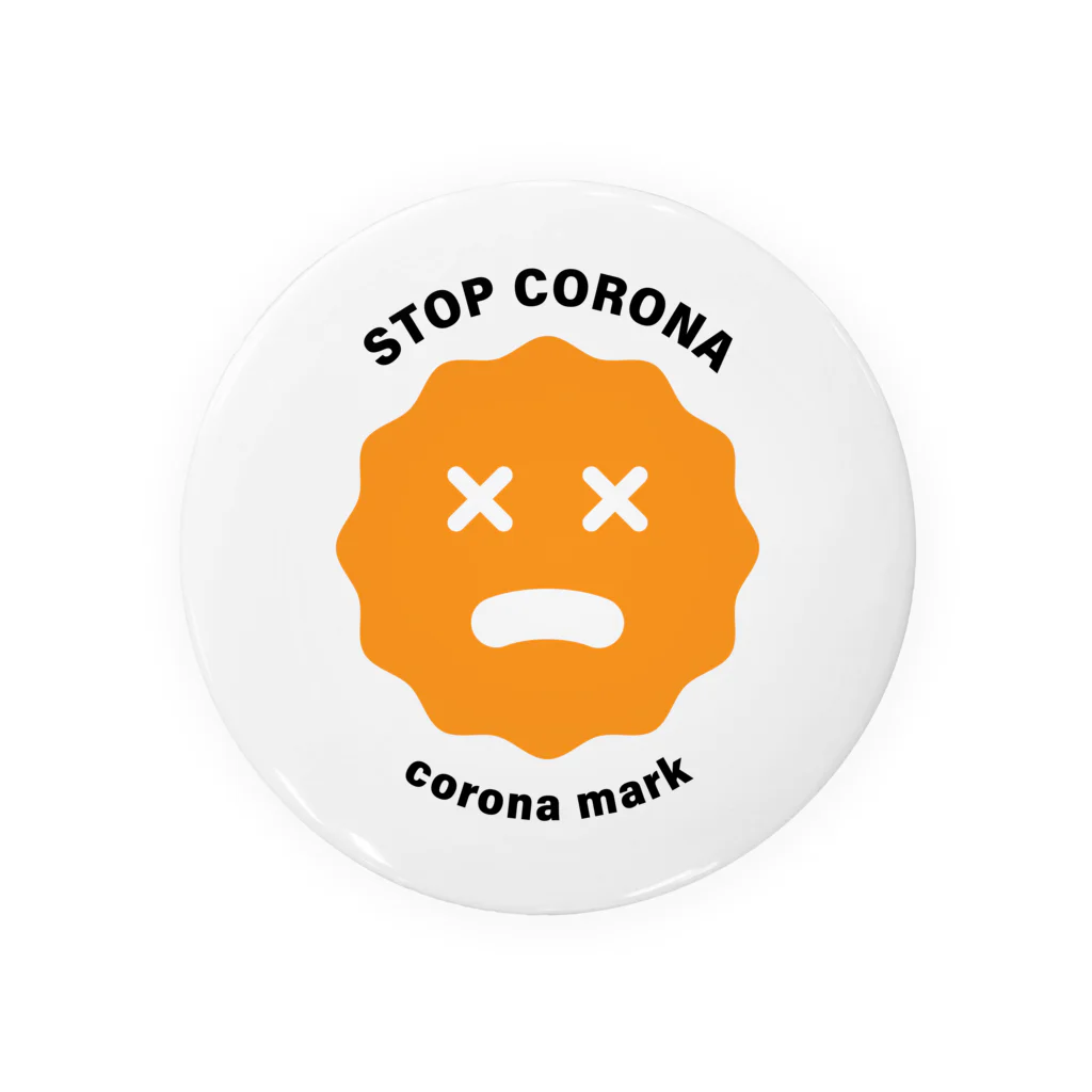 コロナマーク / corona-markのコロナマーク / stop corona Tin Badge