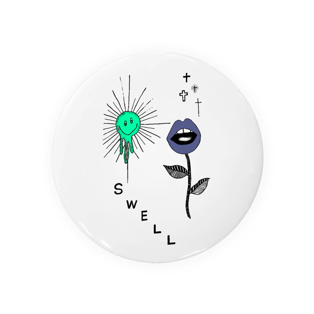 k_artのswell life Tin Badge