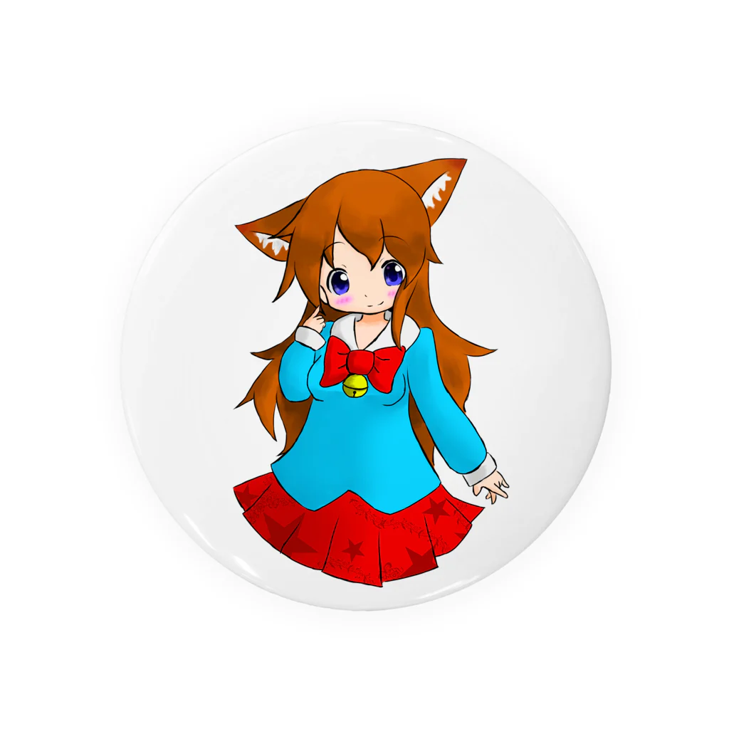 まっつん工房のネコミミの女の子 Tin Badge